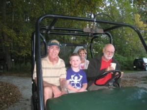 Joe took us for guided tours in the mule.